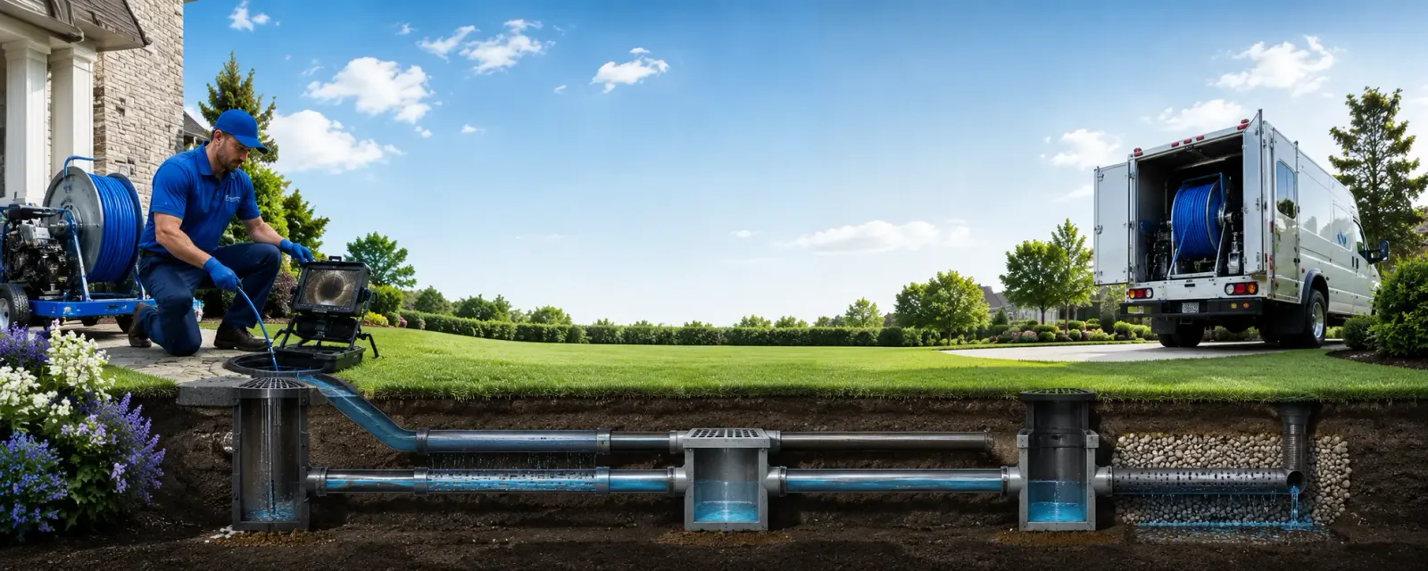Outdoor drain cleaning information for Oakdale, CA